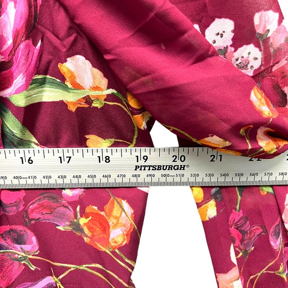 Ted Baker Serenity Contrast Pleated Floral Print Dress - Picture 9 of 10